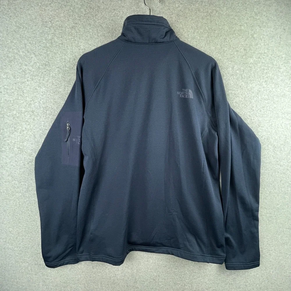 The North Face Jacket Mens Large Blue Mountain Peaks Full Zip Fleece‎ Track